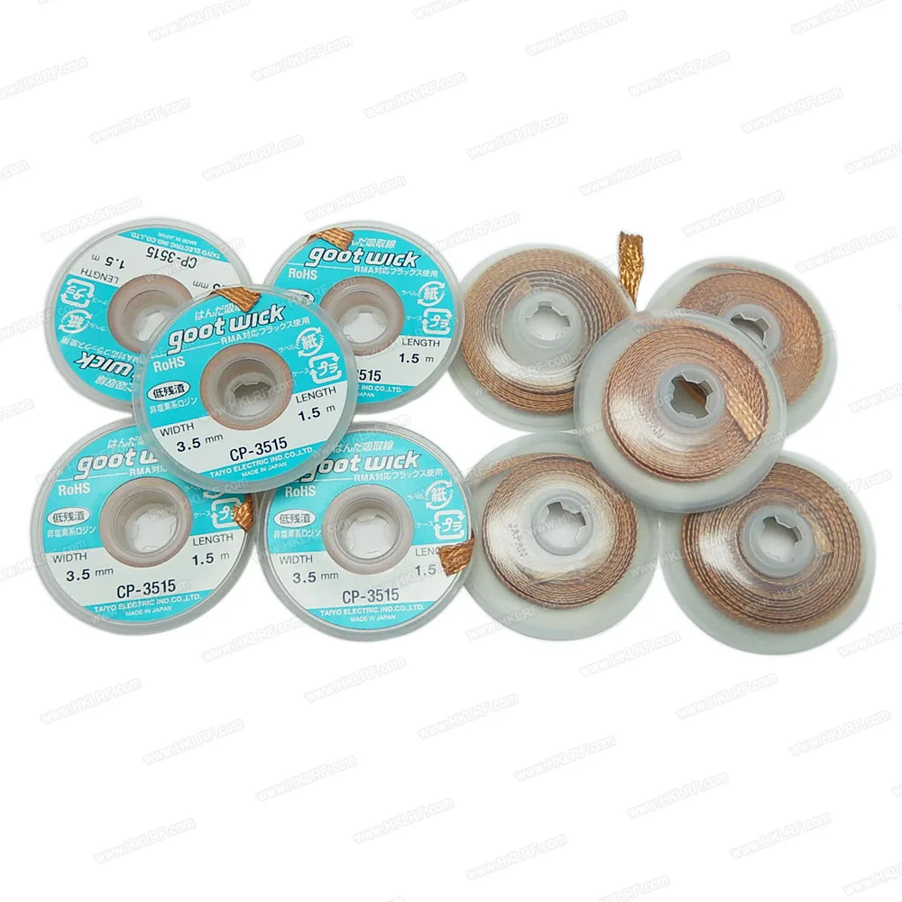 10PCS 1.5M Length CP1515 2015 2515 3015 3515 Solder Wick Remover Desoldering Braid Wire Sucker Cable Fluxed Flux | Компьютеры и офис