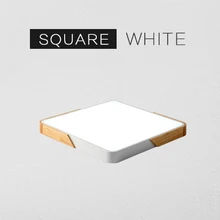  LED Ceiling Light Modern Nordic Round Lamp Wooden Home Living Room Bedroom Study Surface Mounted Lighting Fixture Remote Control 