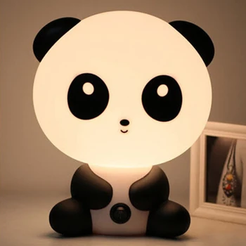

EU/ US Plug Animal Reading Table Lamps For Children LED Night Light Cartoon Panda Unicorn Bedroom Bedside Decoration Lights