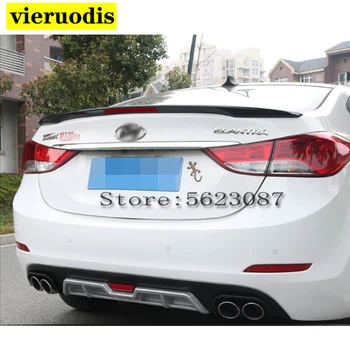 

High Quality ABS Material for HYUNDAI ELANTRA 2012 2013 2014 2015 2016 2017 spoiler Car Rear Wing read stop brake lamp LED light