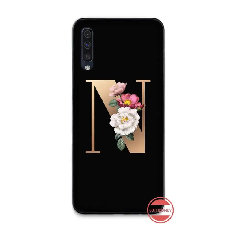 Чехол для телефона с 26 английскими буквами и именем чехол Samsung Galaxy M10 20 30 A 40 50 70 71 6S