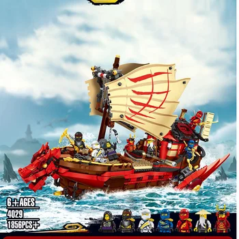 

New Ninja Series Destiny Bounty Ship Model Building Blocks Hand-assembled Educational Toys for Children Special Christmas Gifts