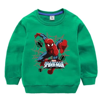 

New Toddler Kids Boys Spider Man T-Shirts Tops Long Sleeve Hoodies T Shirt Clothes Spider-man Costume Children's Clothes