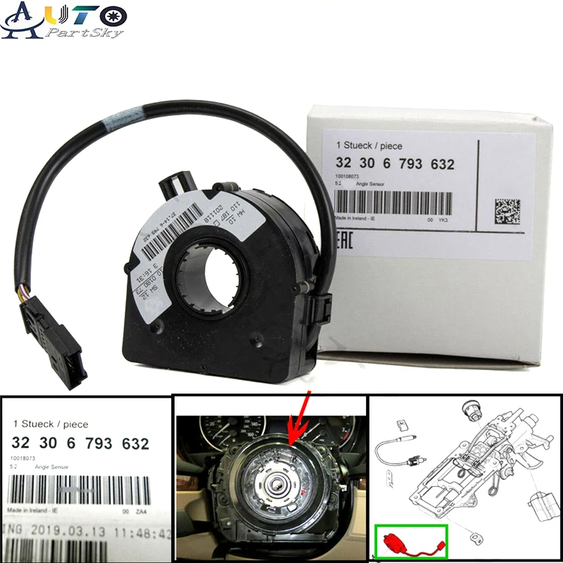 OEM Новинка для BMW E46 E39 E38 X3 X5 Z3 32306793632 датчик угла поворота руля 32 30 6 793 632 32306789095