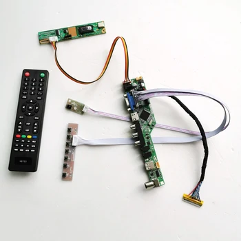 

For QD15TL01 QD15TL03 1CCFL 30Pin LVDS VGA HDMI AV USB T.V56 controller board LCD display panel Remote+Inverter+keyboard DIY kit