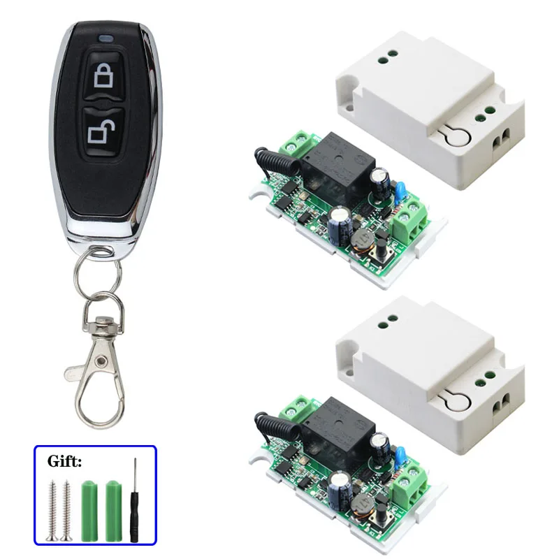 433MHz Portable Universal remote control switch 110V-220V La2mp Wireless Remote Control Switch Receiver Module and RF Transmitter-