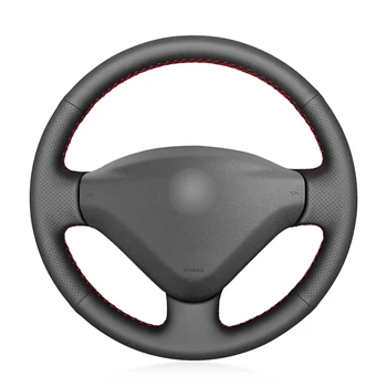 

Black Artificial Leather Comfortable Car Steering Wheel Cover for Peugeot 207 Expert Partner Citroen Berlingo Jumpy Fiat Scudo