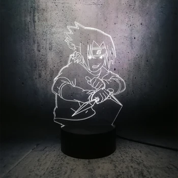 

Action man Sasuke with knife night light boys desk decor kids night story sleep lighting
