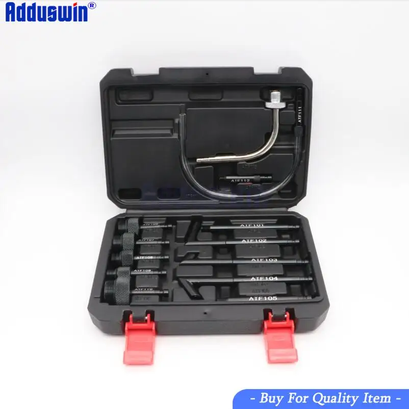 

Good quality!Transmission Oil Refilling Refill Tool Kit 13Pcs Oil Filling Adaptor Set CVT Transmission Service Adapter