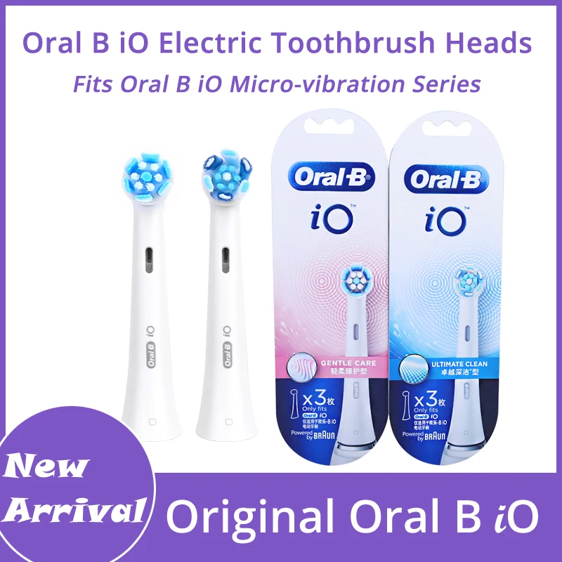 

Насадки для электрической зубной щетки Oral B для зубной щетки серии iO, сменные насадки для зубной щетки для супер чистки зубов, 3 шт.