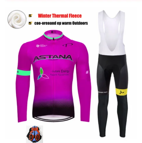 Ropa ciclismo теплая зимняя флисовая майка мужские велосипедные костюмы для езды на велосипеде на улице горный велосипед одежда комбинезон костюм - Цвет: Fleece set