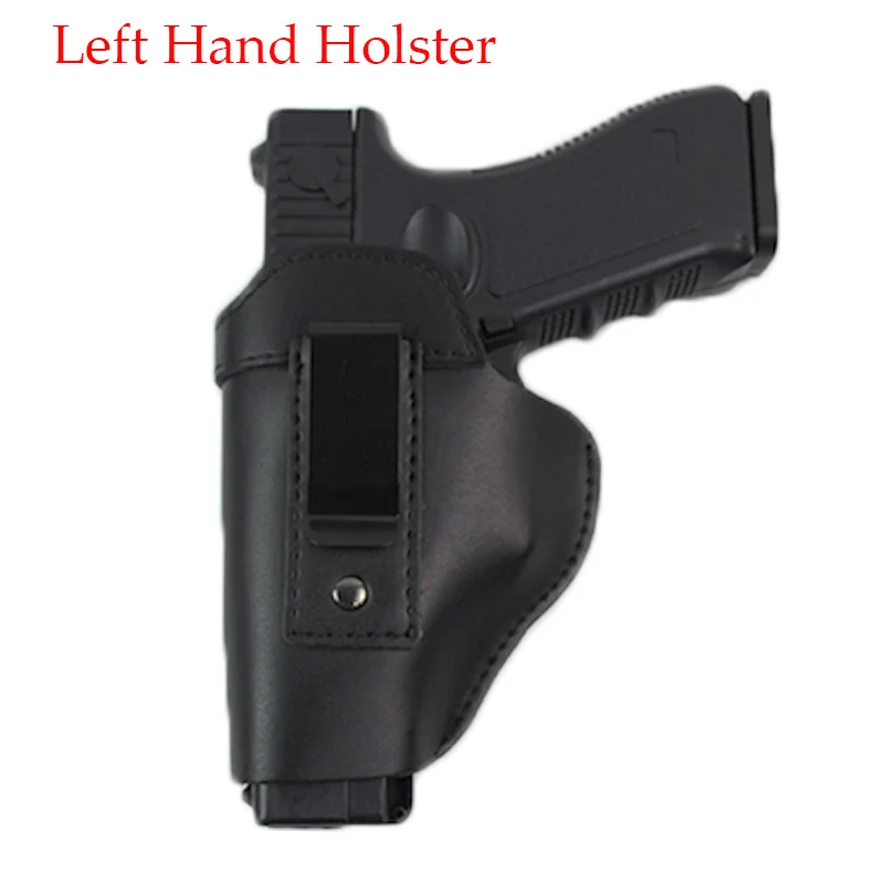 Кожаная Кобура Для Пистолетов Glock 17 18 19 22 26 Sig Sauer P226 Beretta M92 Cz 75 Shadow Airsoft пистолеты Скрытая кобура клип чехол