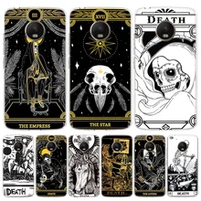 Death Tarot Cover Phone Case For Motorola Moto G7 G6 G5S G5 E4 Plus G4 E5 Play Power EU Gift Fit Patterned Coque