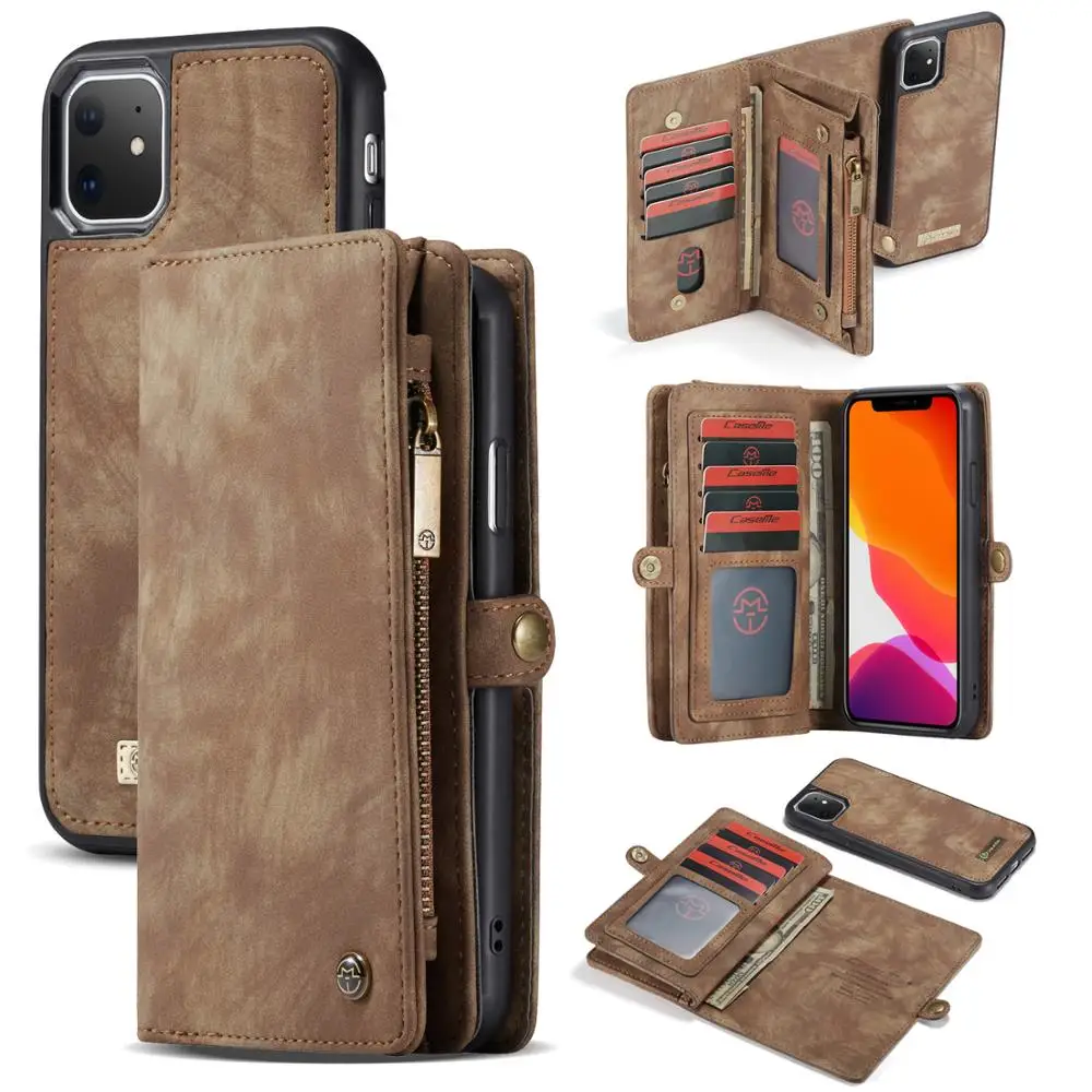 

For Apple iPhone 11 Pro Max Magnetic Flip Multifunction Luxury Leather Wallet Stand For Apple iPhone XS Max XR X Case Cover