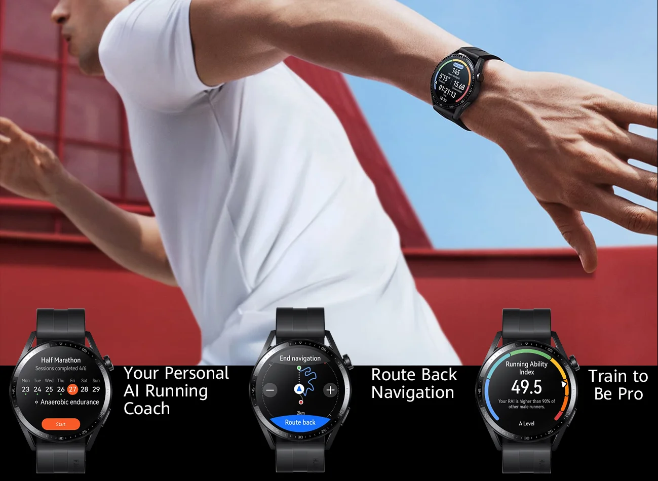 HUAWEI Watch GT 3 - Reloj inteligente de 1.654 in, duración de la batería  duradera, monitoreo SpO2 durante todo el día, entrenador personal de  carrera de IA, monitoreo preciso de frecuencia cardíaca, más de 100 modos  de entrenamiento  