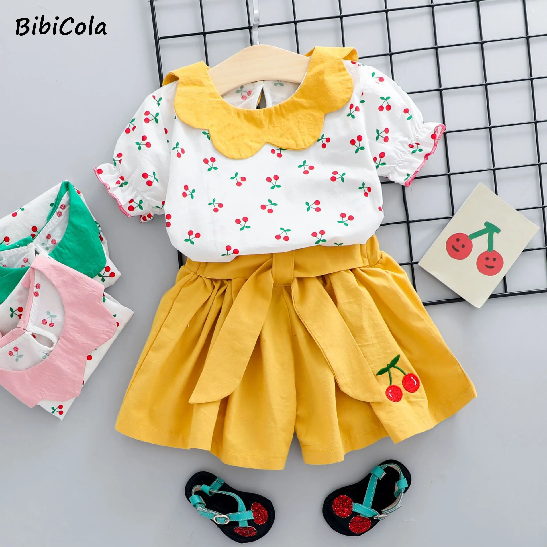 Conjunto de blusa y falda para niña color amarillo – Gerat Infants Boutique