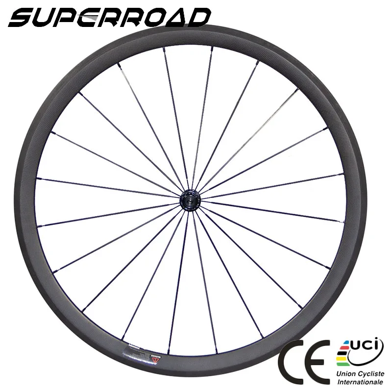 

23mm Wide 38mm Deep Chinese Bike Toray Lightweight Cycling Carbon Wheels Clincher 700C China