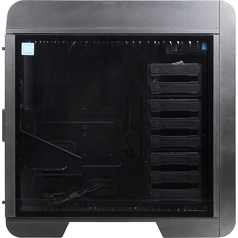 Корпус Thermaltake Core V71 TG черный без БП ATX 2x200mm 2xUSB2.0 2xUSB3.0 audio bott PSU