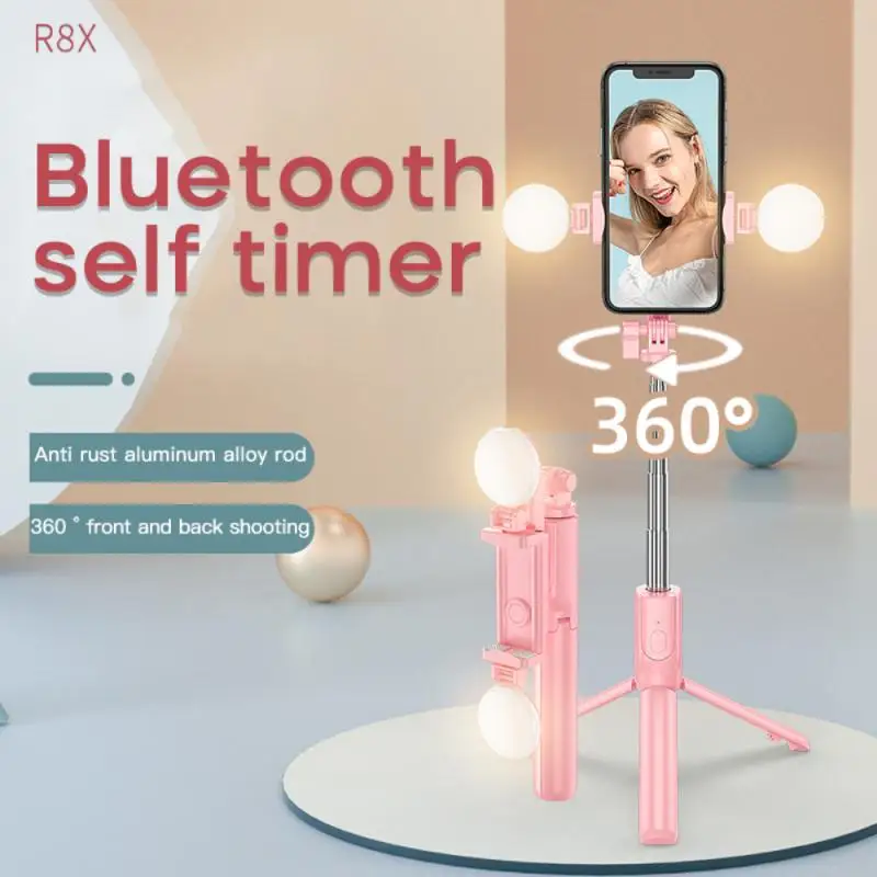 Портативная селфи-палка 2 в 1 930 мм Bluetooth со световым кольцом | Электроника