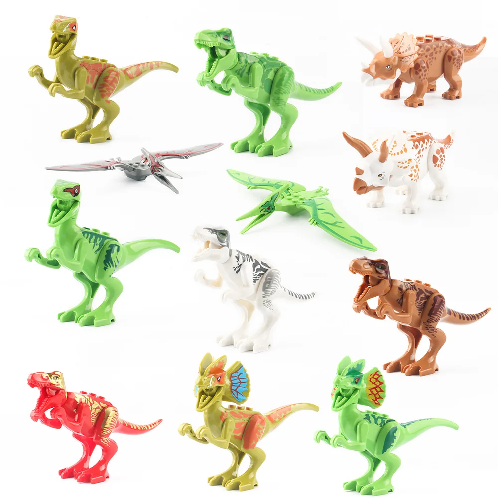 

Cross Border Hot Sales Jurassic Dinosaur Assembled Small Particles Building Blocks Children Assembled Educational Building Block