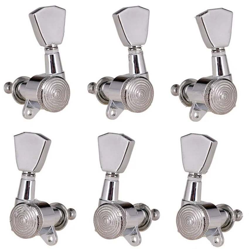 

A Set of 6Pcs chrome Locked String Tuners Tuning Pegs Machine Heads For Acoustic Electric Guitar accessories parts