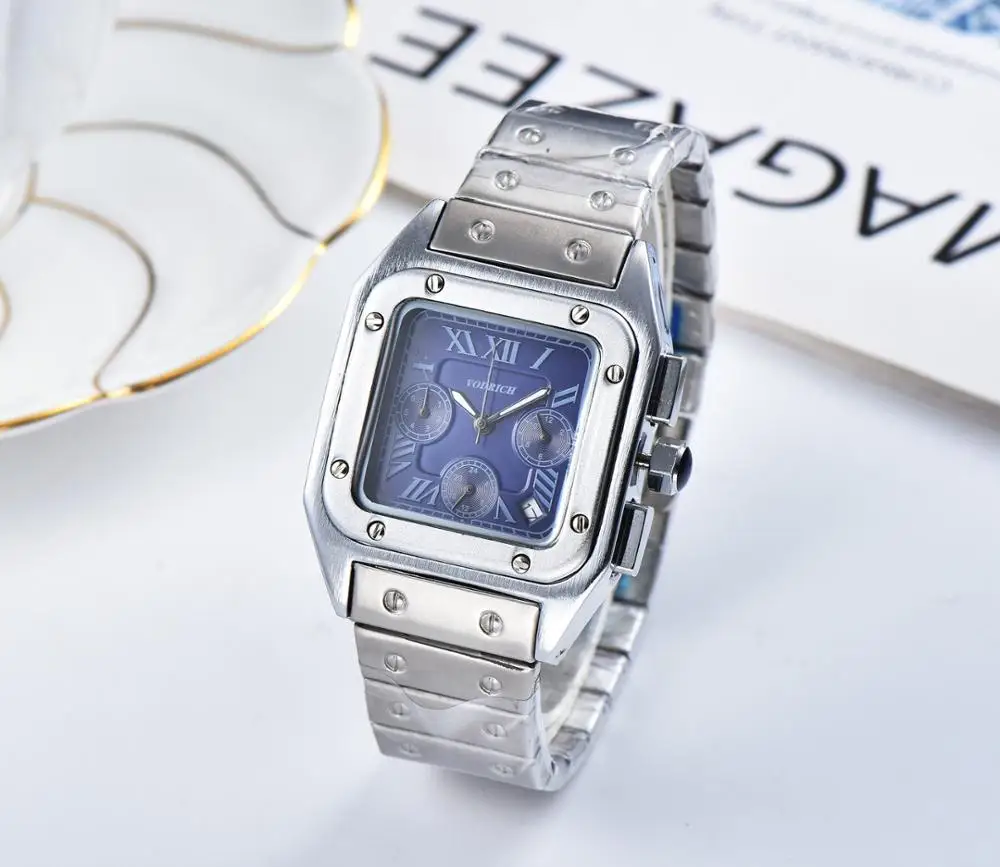 

Men's Square Watch International High-end Brand Automatic Quartz Stainless Steel Strap AAA + Watch High-end Brand