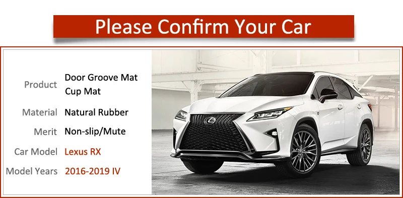 Противоскользящий коврик для Lexus RX 300 200t 450h RX200t RX300 RX450h аксессуары RX слот для ворот противогрязный