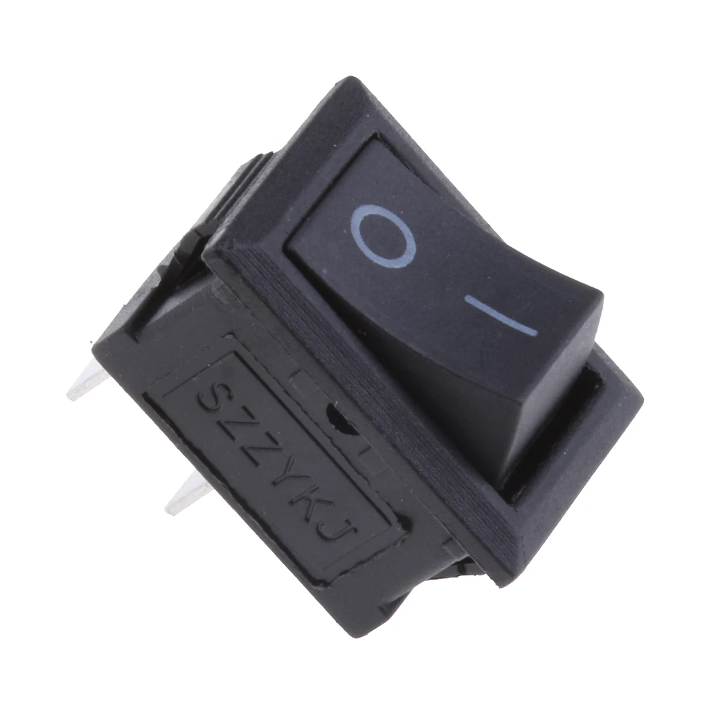 15Pcs/set On-Off Rectangle 2 Pin Rocker Switch AC 6A/250V 10A/125V DPST Boat