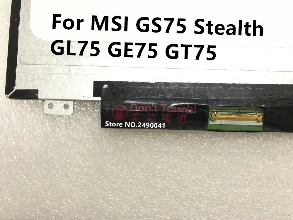 17," ЖК-экран дисплей без касания 144 Гц для MSI GS75 Stealth GL75 GE75 GT75 1920*1080