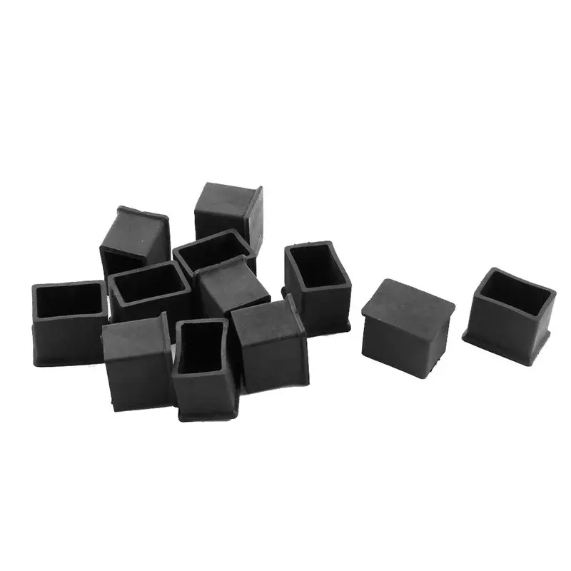 

Furniture Chair Table Rectangle Leg Protector Rubber Foot 20mmx30mm 12Pcs