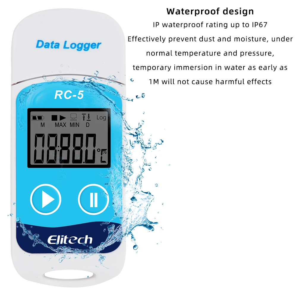 10 Pcs Datalogger High-precision Recorder for Warehouse Storage