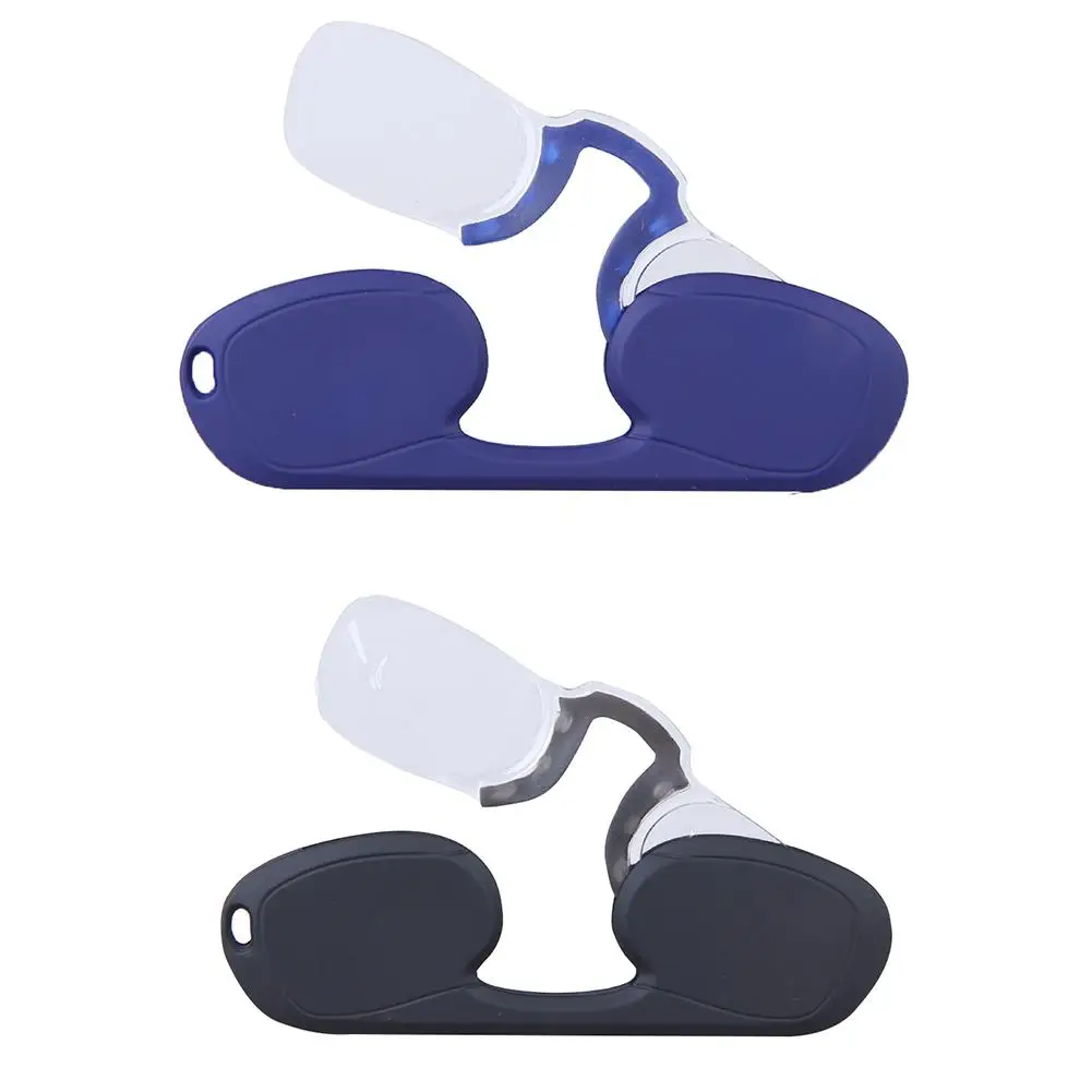 

Portable Mini Reading Glasses Nose Clip On Presbyopic Glasses Men's And Women Men Armless Reading Glass High Quality