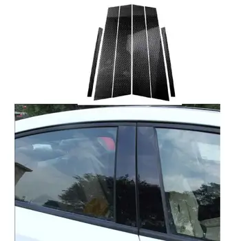 

6pcs/set Car Window Pillar Trim Sticiker For Toyota Corolla 2014 2015 2016 2017 Auto Car Stickers Car styling Decals Accessories