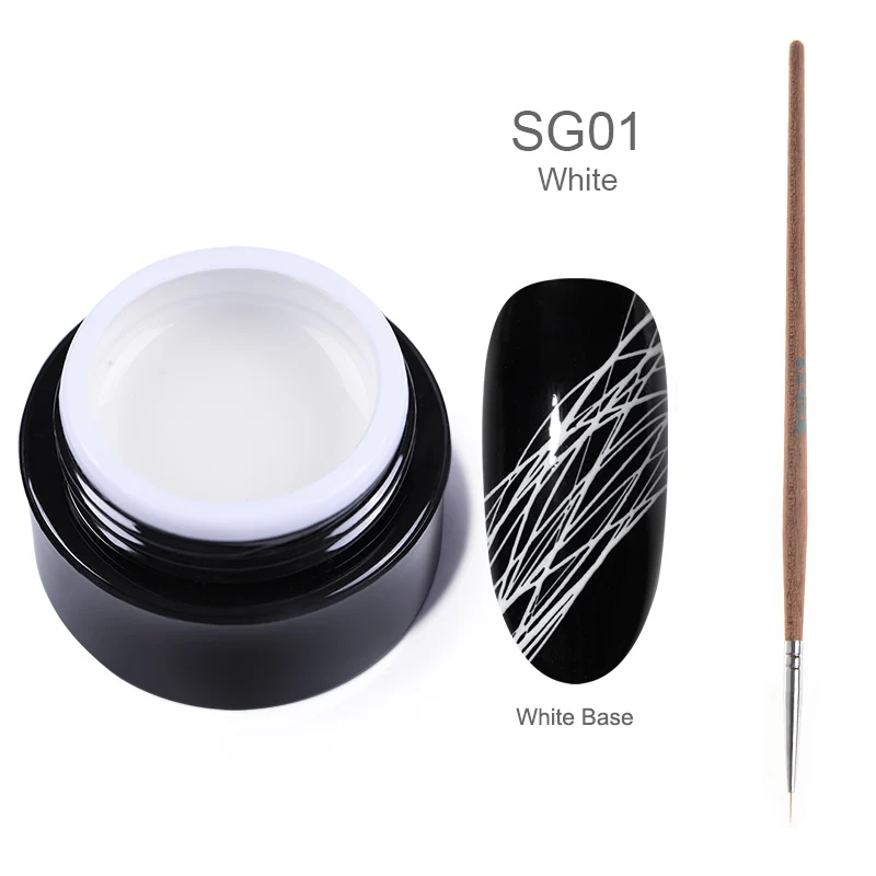 Set 1 BORN PRETTY, 5 мл, гель для рисования ногтей, лак, краска для ногтей, лак для ногтей, толстая упругая краска, УФ-гель, впитывающий паучий гель - Цвет: Set 1