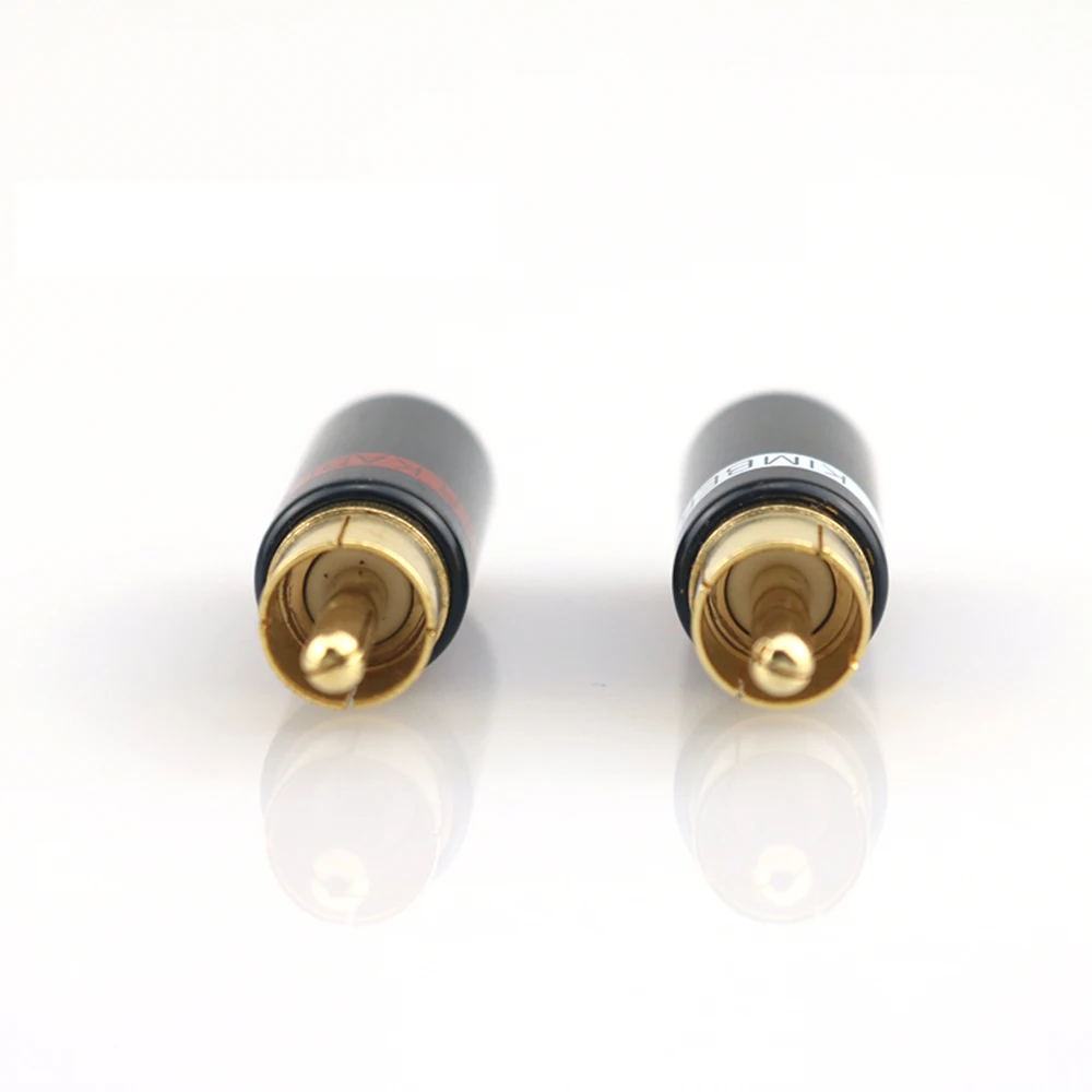 Hifi 4 шт. позолоченный Rca Штекер Аудио AMP межблочный rca разъем