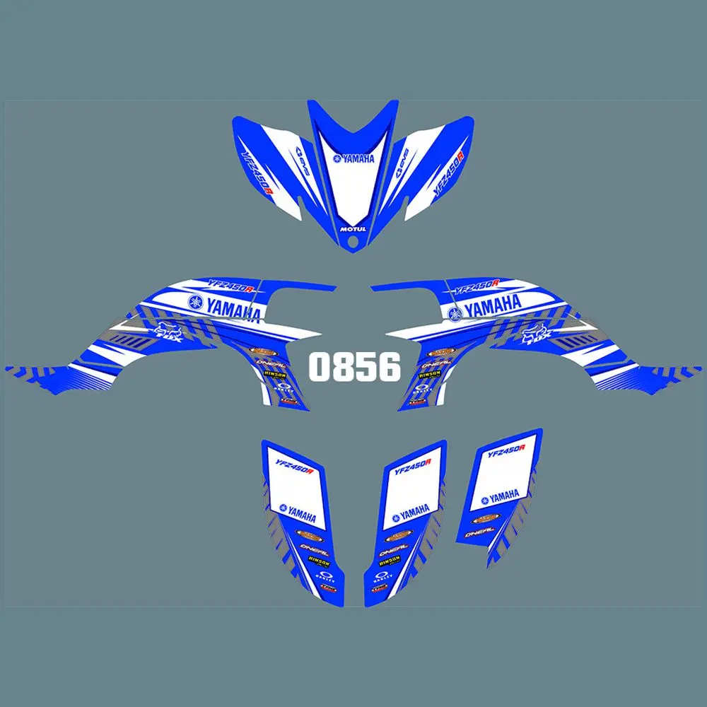 

for YAMAHA ATV YFZ450R 2003 2004 2005 2006 2007 2008 Full Graphics Decals Stickers Custom Number Name Glossy Bright Waterproof