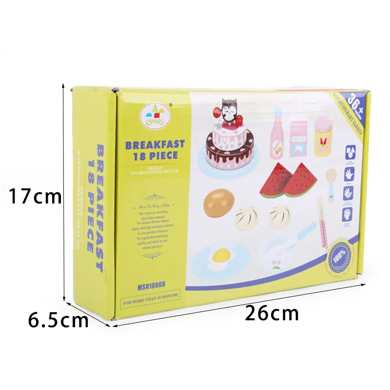 

CHILDREN'S Toy Kitchen Toy Baby Play House Toys Model Cooking Breakfast Set Accessories Cake Toy