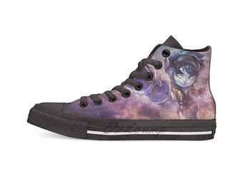 

Esport Game Character Riven Tristana Trynda League Of Legend Design High Top Canvas Shoes flat Casual shoes Drop Shipping