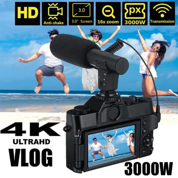 

4K KOMERY Vlog Youtuber Camcorder 3000W 16X Super Definition Digital Night Vision Camera RC Outdoor Travel Wedding Home