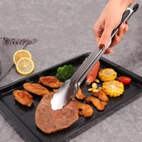 Pinces à Barbecue longues de 9/12/16 pouces, poignée antidérapante, pince à Barbecue frit en acier inoxydable, pince à pain et à salade, outils de cuisine, pince à viande et alimentaire 2