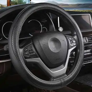 

Leather Steering wheel cover auto accessories for mazda demio cargo familia premacy tribute atenza chery a3 a5 cowin e5 tiggo 3