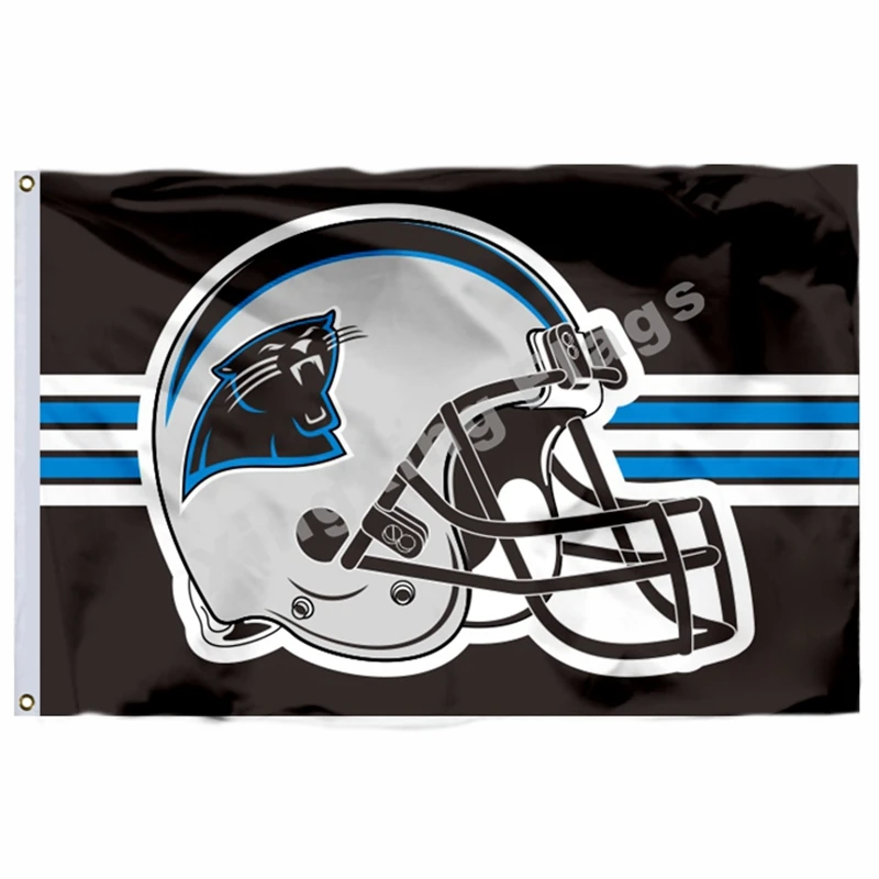 Carolina Panthers пользовательский ваш текстовый флаг 3 фута X 5 фута полиэстер 1 командный баннер Летающий Размер № 4 90X150 см пользовательский флаг супер вентилятор - Цвет: K1
