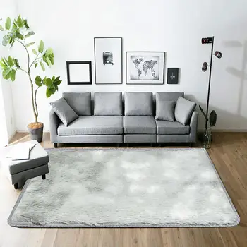 

Motley Gradient Tie-dye Carpet Living Room Bedroom Bedside Rug Nordic Minimalist Sofa Bedside Mat Coffee Table Silk Floor Carpet
