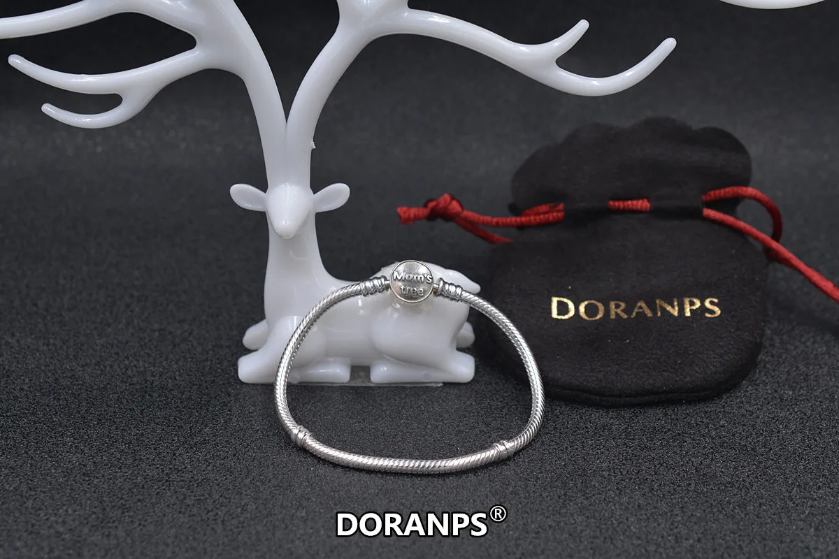 Модный браслет DORANPS Mom's tree, серебряные 925 браслеты для женщин, браслет для изготовления ювелирных изделий, 1pz