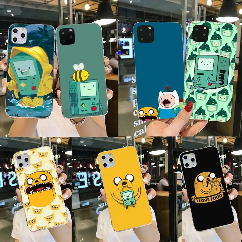 HPCHCJHM Adventure Time Cute Beemo BMO Black Soft Phone Case Cover for