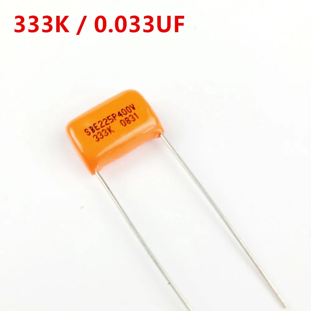 

【Made in USA】 SBE Orange Tone Capacitor SBE225P 333K 0.033UF 400V For Electric Guitar Bass Cap