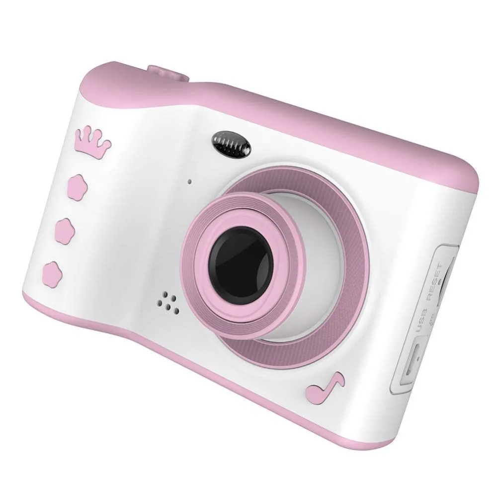 Детская цифровая камера, детская камера, сенсорный экран, видео фото камера для детей, перезаряжаемая камера для малышей с ремешком, 16G SD