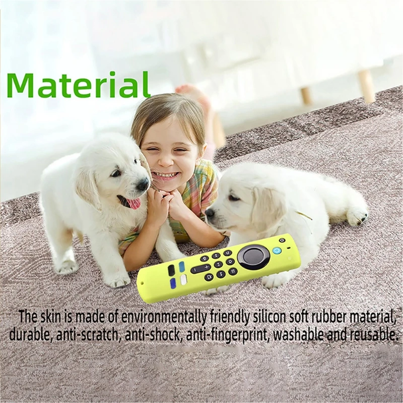 Smart Remote Control Case For Fire TV Stick 4k Max Non-slip Shell Cover Silicone Shockproof Washable Remote Replacement Cover