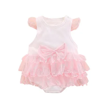 

Baby Girl Bodysuits White Baby Girl Romper Jumpsuit 2020 Summer New 100% Cotton Baby Clothing