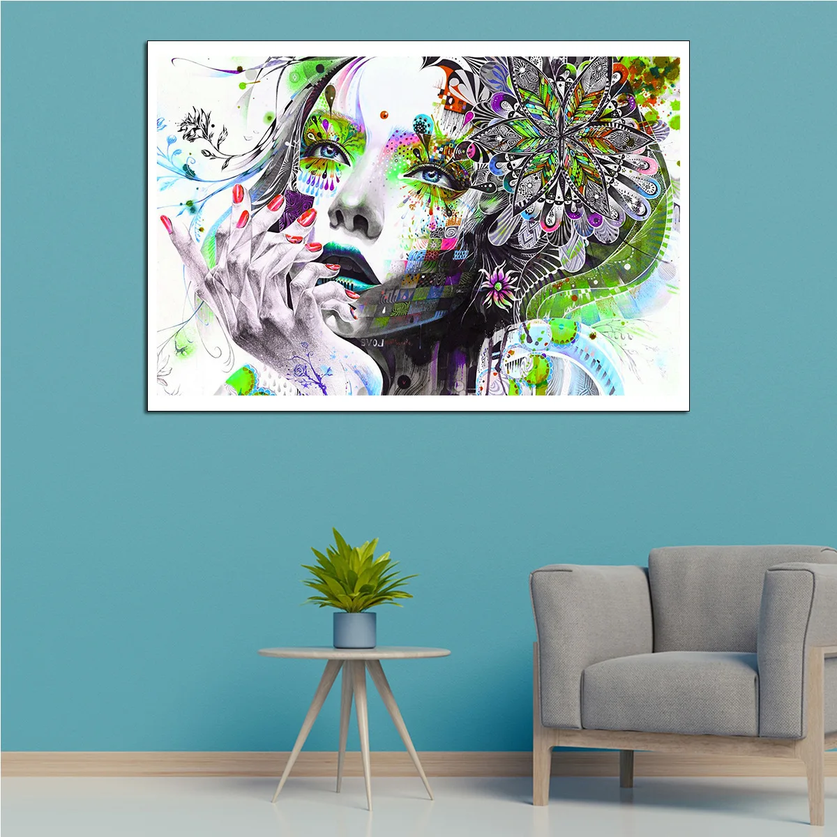 

DHgate AliExpress Modern Wall Art Abstract Figure Mrs. Home Decoration Oil Painting
